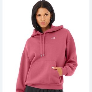 Alo Accolade Hoodie in Raspberry Size Small
